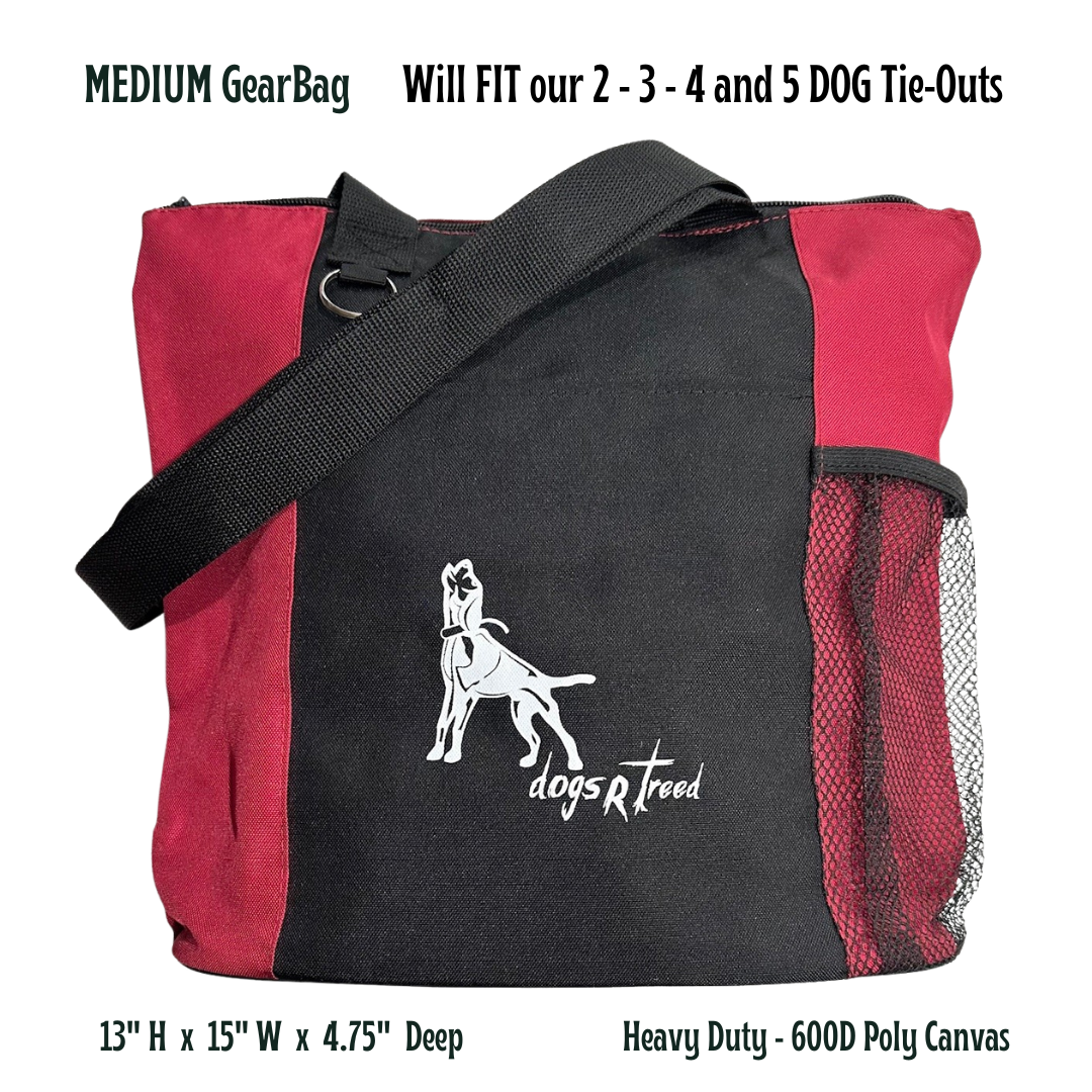 dogsRtreed LOGO BAG - SMALLER SIZE - HEAVY DUTY ZIPPERED POLY CANVAS