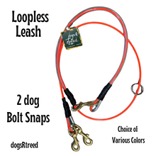 Load image into Gallery viewer, dogsRtreed "LoopLESS" ADJUSTABLE CABLE LEASH