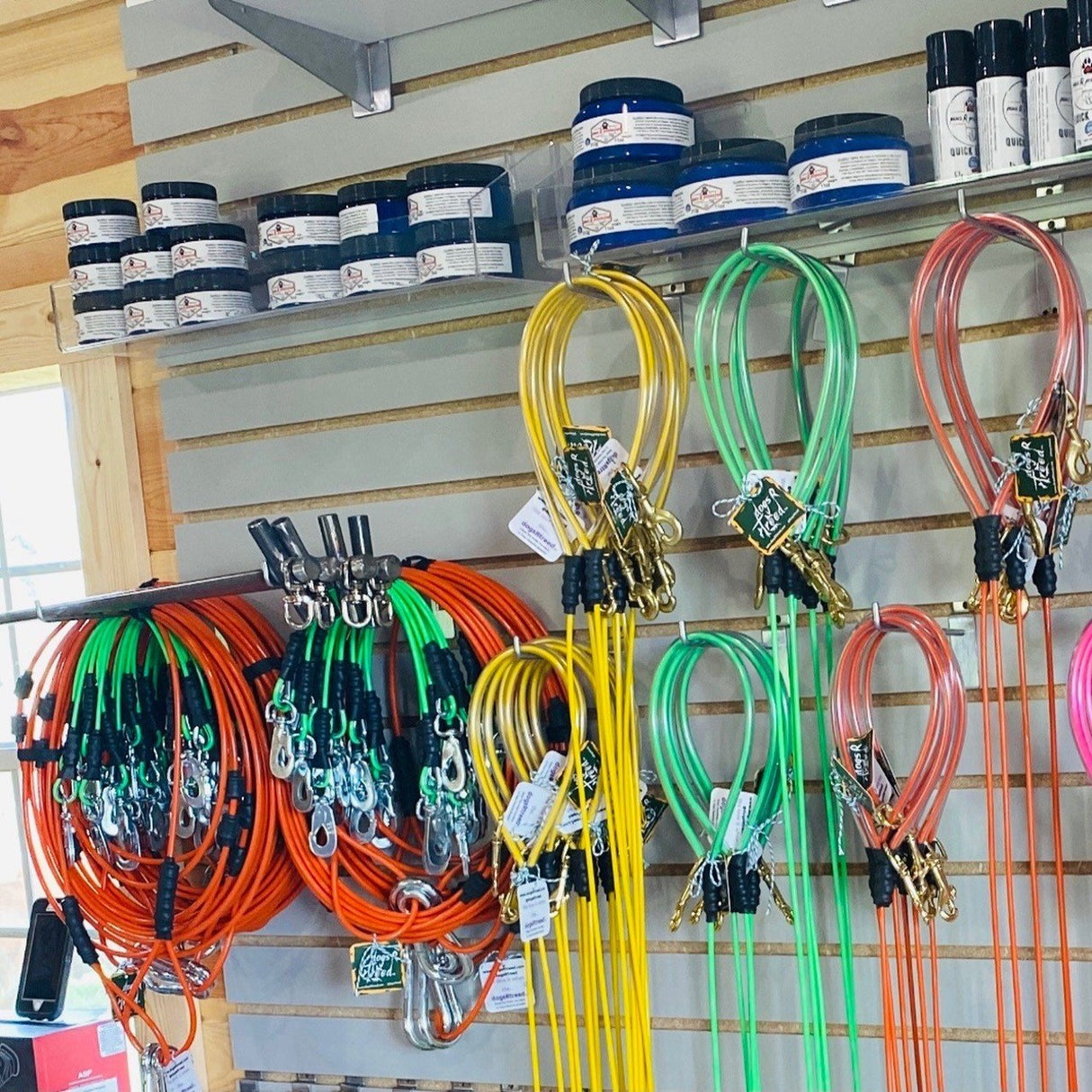 dogsRtreed CABLE LEASH - DRT SWEDISH SPRING SNAP - 4.5 FOOTER