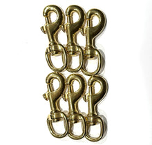 Load image into Gallery viewer, dogsRtreed 225B 5/8 SOLID BRASS BOLT SNAP - Swivel Eye Snap Hook - 5/8&quot;