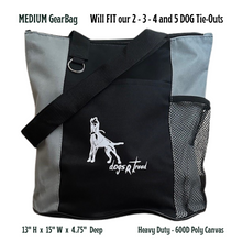Load image into Gallery viewer, dogsRtreed LOGO BAG - SMALLER SIZE -  HEAVY DUTY ZIPPERED POLY CANVAS