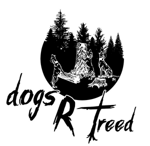 dogsRtreed LOGO DECAL - 3 DOGS TREED - 2 Size Choices