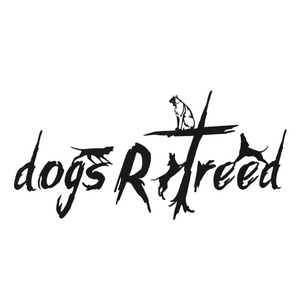 dogsRtreed Logo BOBCAT DECAL - Black With White Outline - 2 Size Choices