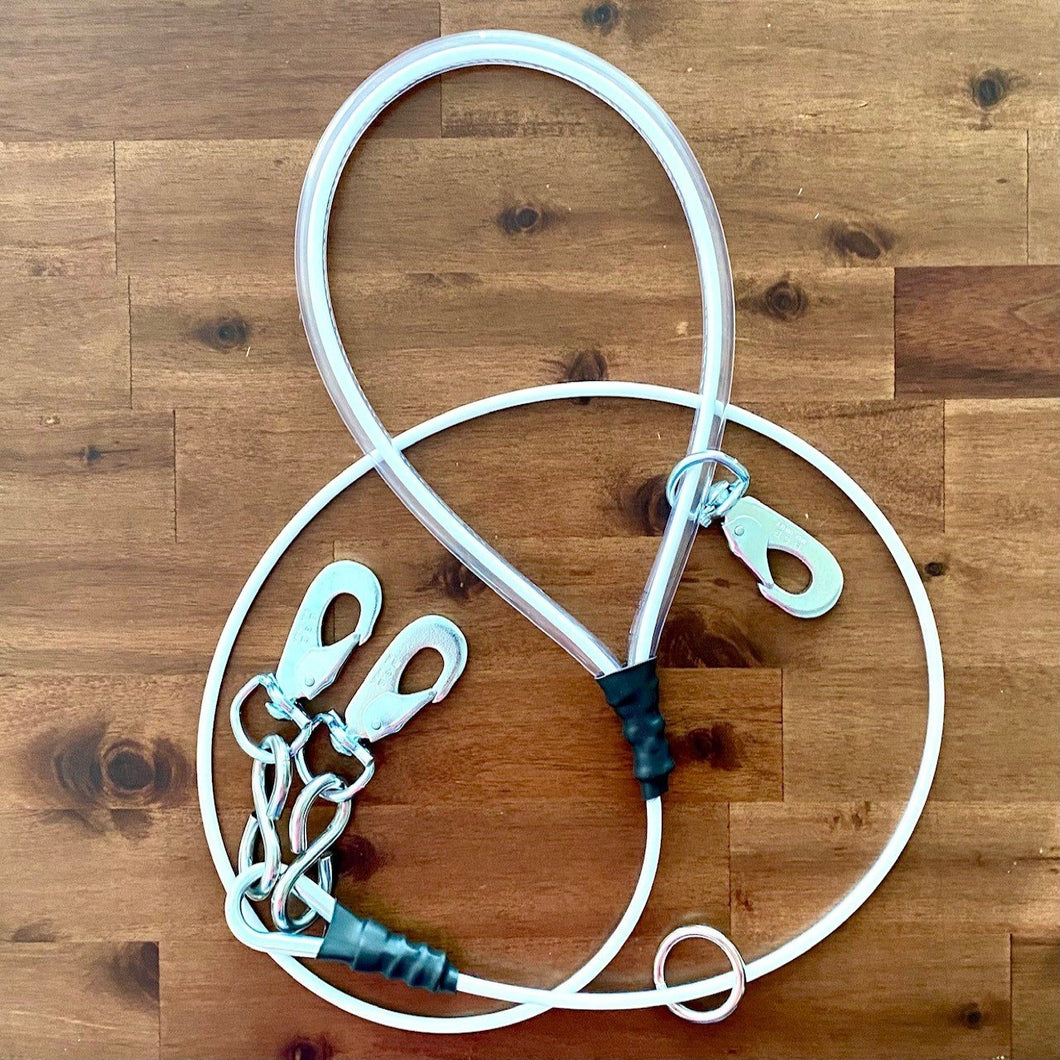 dogsRtreed CABLE LEASH - SWEDISH SPRING SNAP - 4.5 FOOTER