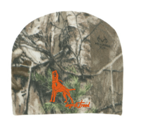 dogsRtreed BEANIE ADULT - FLEECE RT EDGE- dogs R treed LOGO