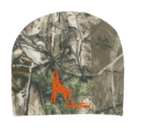 dogsRtreed BEANIE ADULT - FLEECE RT EDGE- dogs R treed LOGO