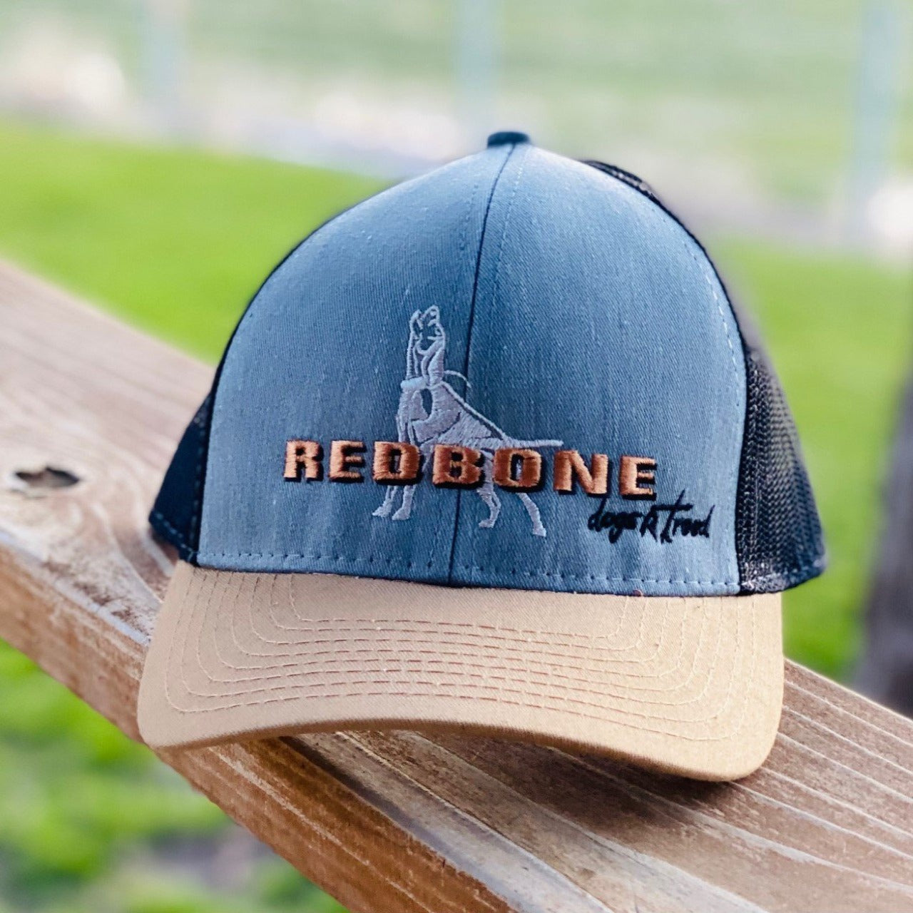 dogsRtreed REDBONE BREED  HAT - 3D EMBROIDERED - 2 STYLES