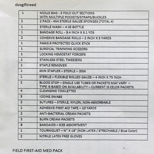 FIRST-AID MEDICAL FIELD MOLLE PACK