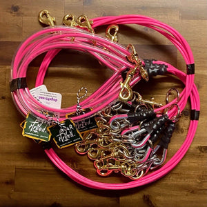 dogsRtreed YOUTH CABLE LEASH - BOLT SNAP - 3.5 FOOTER