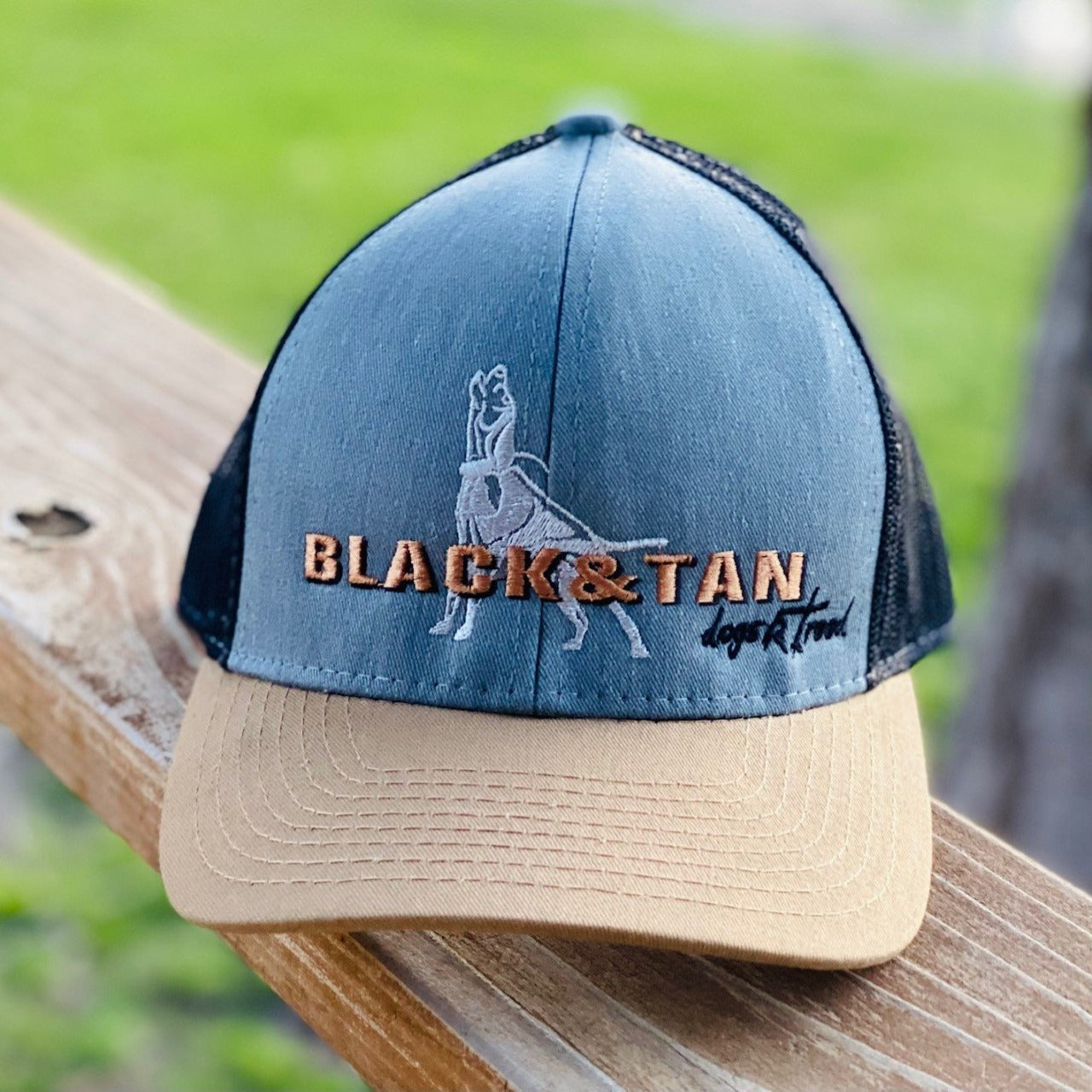dogsRtreed BLACK & TAN BREED HAT - 3D EMBROIDERED - 2 STYLES