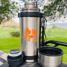 Load image into Gallery viewer, dogsRtreed TRAVEL THERMOS-STAINLESS STEEL-DBL WALL VACUUM SEALED