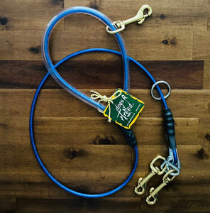 dogsRtreed YOUTH CABLE LEASH - BOLT SNAP - 3.5 FOOTER